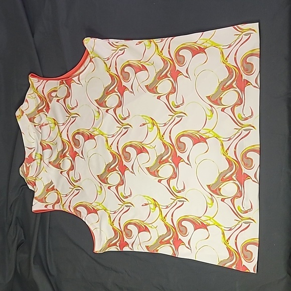 GOLF AMERICA Activewear Abstract Print Sleeveless Shirt  Size XL - Picture 6 of 9